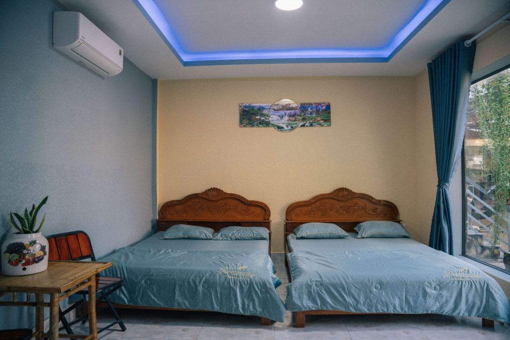 Phòng giường đôi của Homestay Bảo Bình