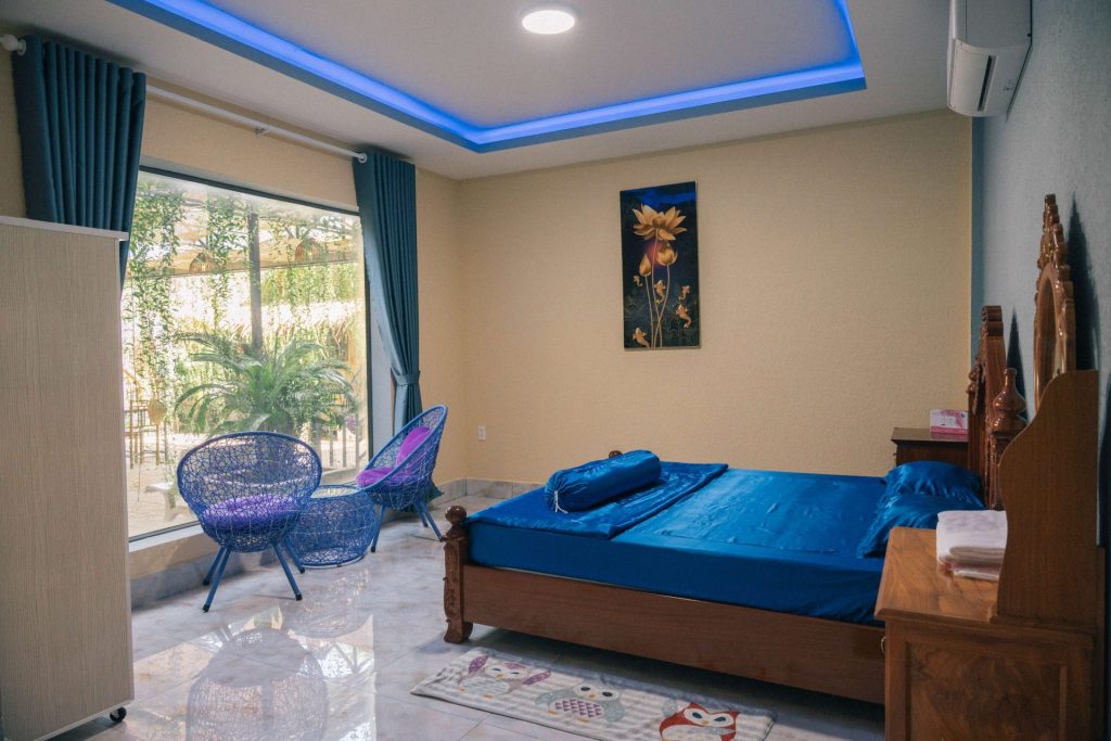 Phòng 1 giường lớn của Homestay Bảo Bình