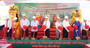 Bến Tre khởi công xây dựng hạ tầng Khu công nghiệp Phú Thuận - Ảnh: Bentre.gov.vn